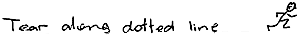 Tear on dottted line