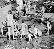 Youngsters love the water