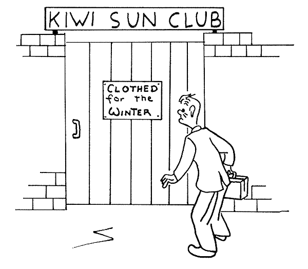 Cartoon: clothed for the winter