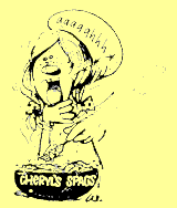 Girl cooking (cartoon)