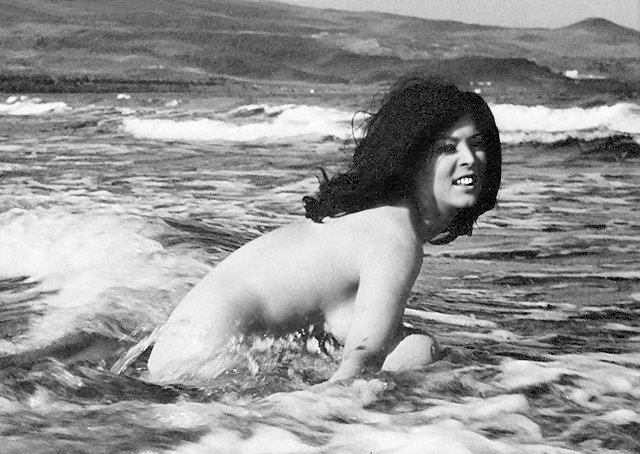 Girl in the waves